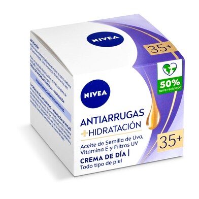 Crema de día hidratante antiarrugas todo tipo de piel Nivea frasco 50 ml-0