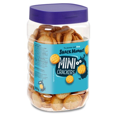 Galleta salada mini crackers Snack Maniac de Dia bote 350 g-0 Galleta salada mini crackers Snack Maniac de Dia bote 350 g-0