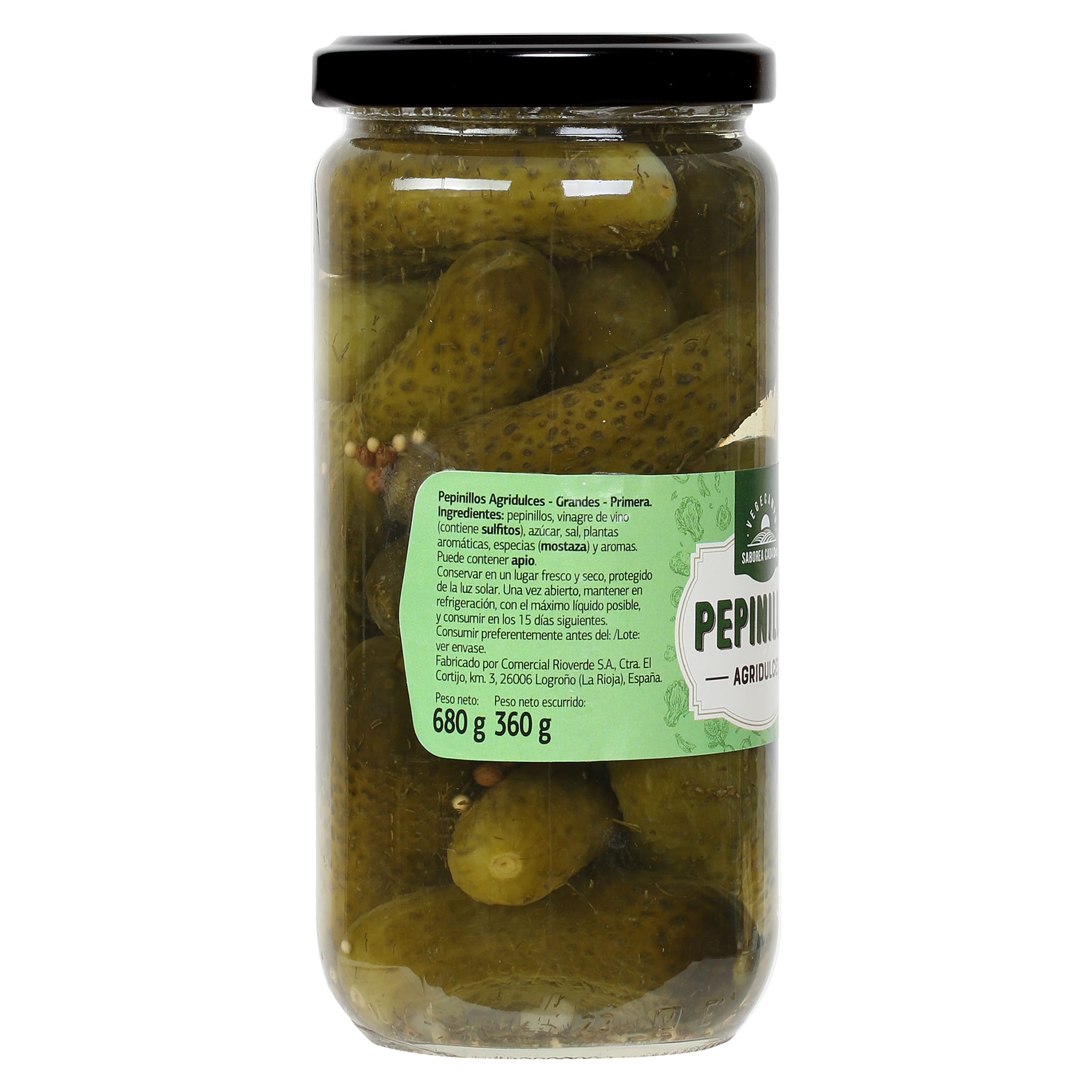 Pepinillos agridulces Dia Vegecampo 360 g