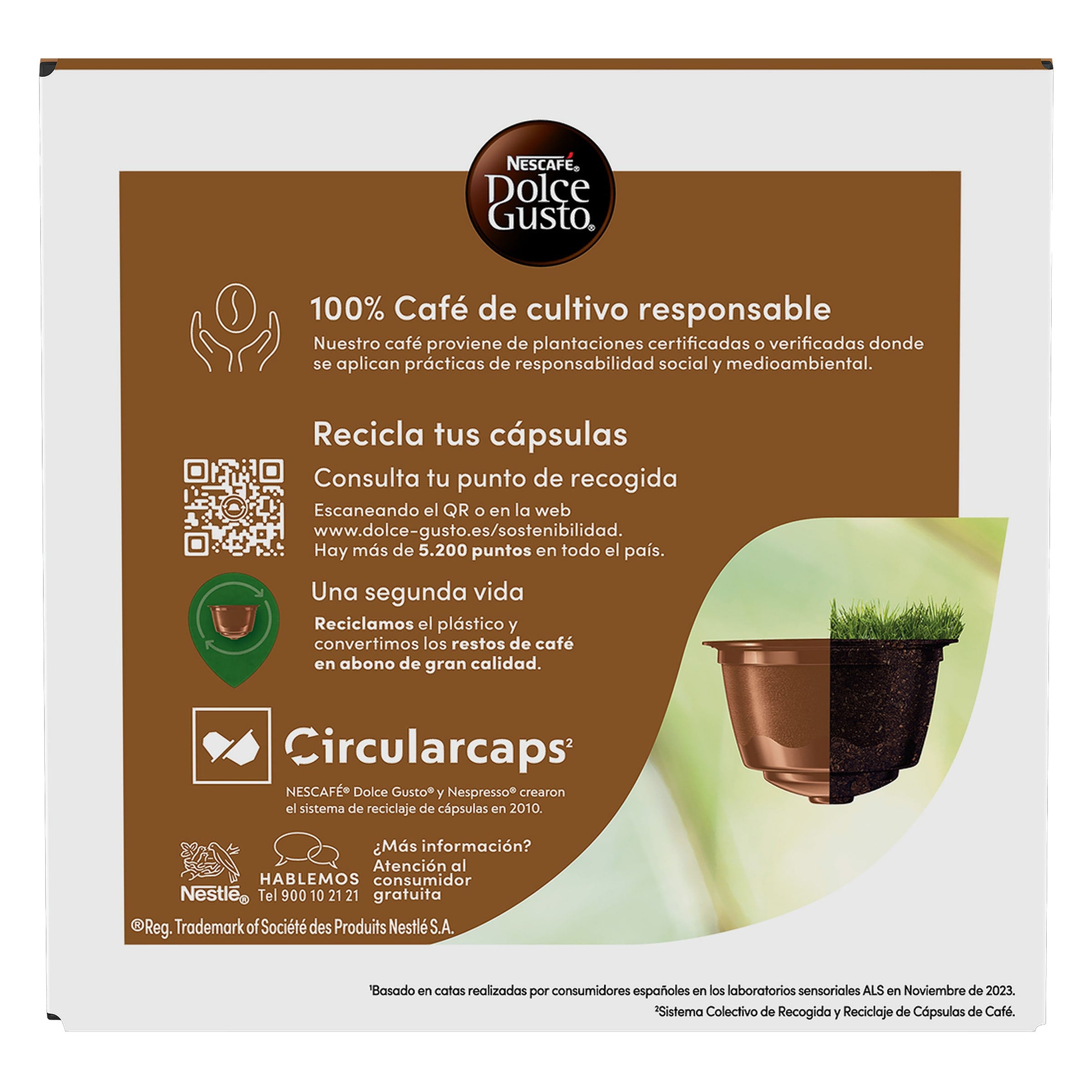 Cápsulas de cafe con leche Dolce Gusto 16 unidades