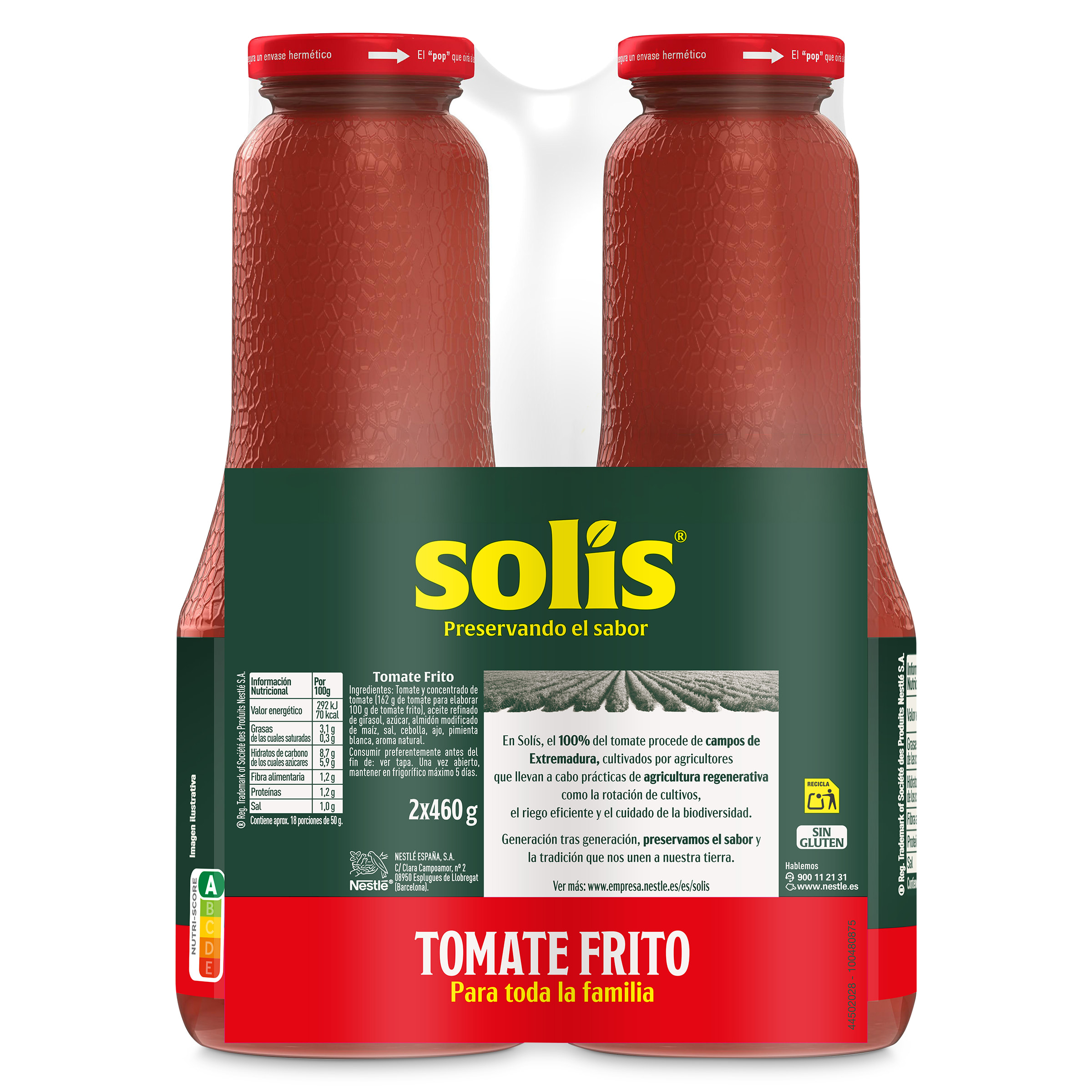 Tomate frito Solís 2 x 460 g