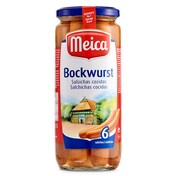 Salchichas cocidas bockwurst Meica frasco 250 g