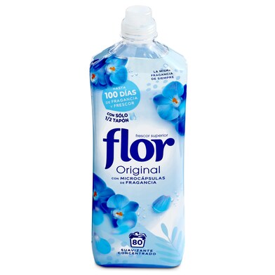 Suavizante concentrado original Flor botella 80 lavados-0 Suavizante concentrado original Flor botella 80 lavados-0