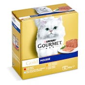 Mousse para gatos mix Gourmet lata 8 x 85 g