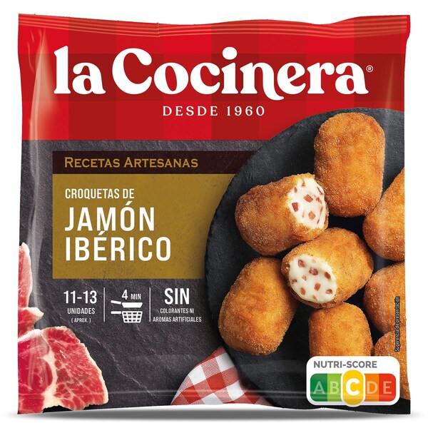 Croquetas Artesanas Jamón Ibérico La Cocinera Bolsa 400 Gr.