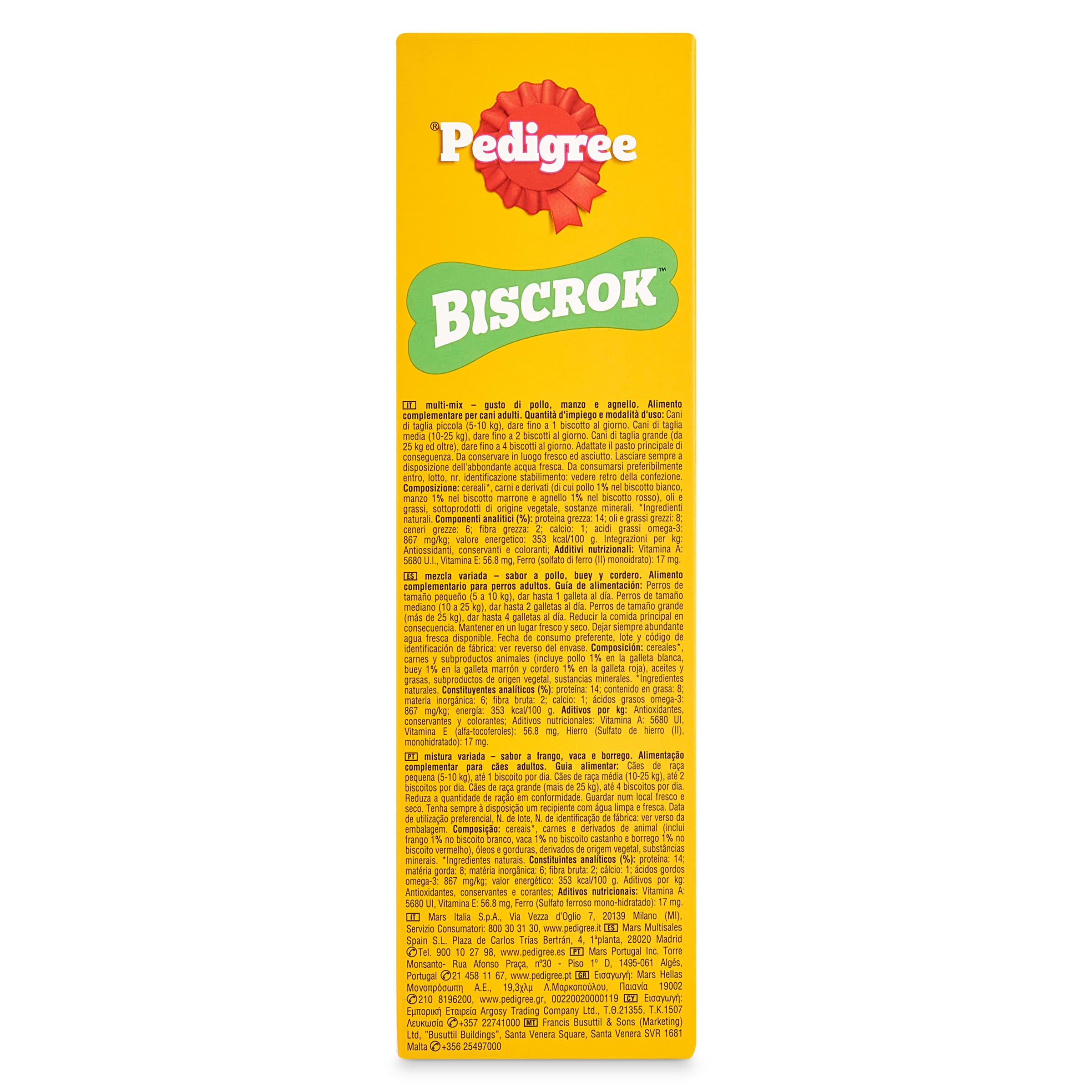 Snack para perros Pedigree Biscrok 500 g