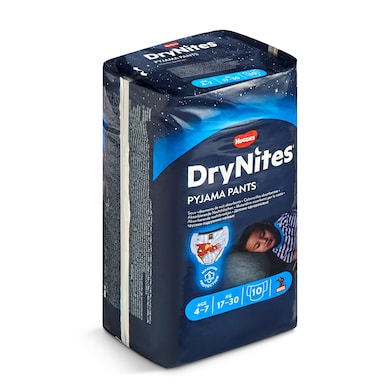 Calzoncillos absorbentes para niños de 4 a 7 años Huggies DryNites bolsa 10 unidades-0