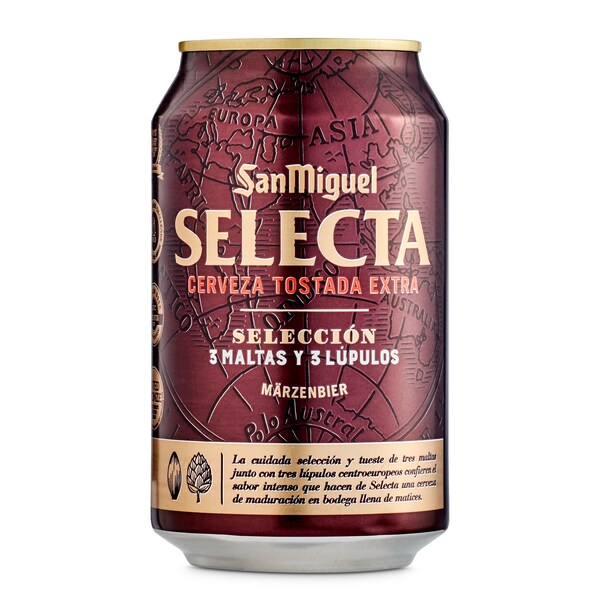 Cerveza San Miguel Selecta Extra Lata 33 Cl.