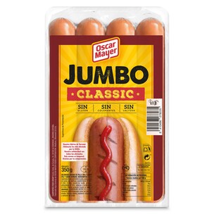salchichas cocidas jumbo classic 350 g