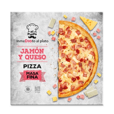 Pizza jamón y queso Al Punto Dia caja 350 g-0