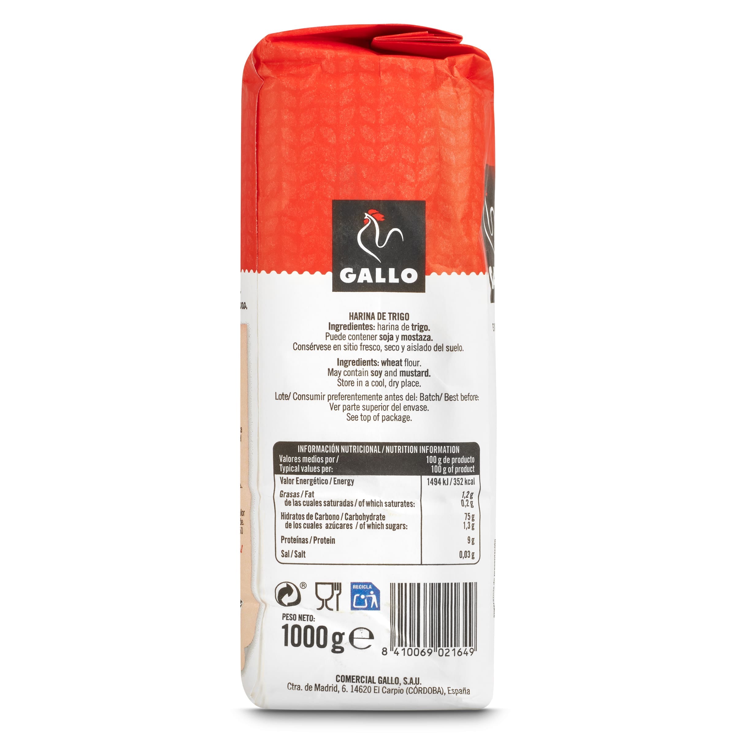 Harina de trigo Gallo 1 Kg