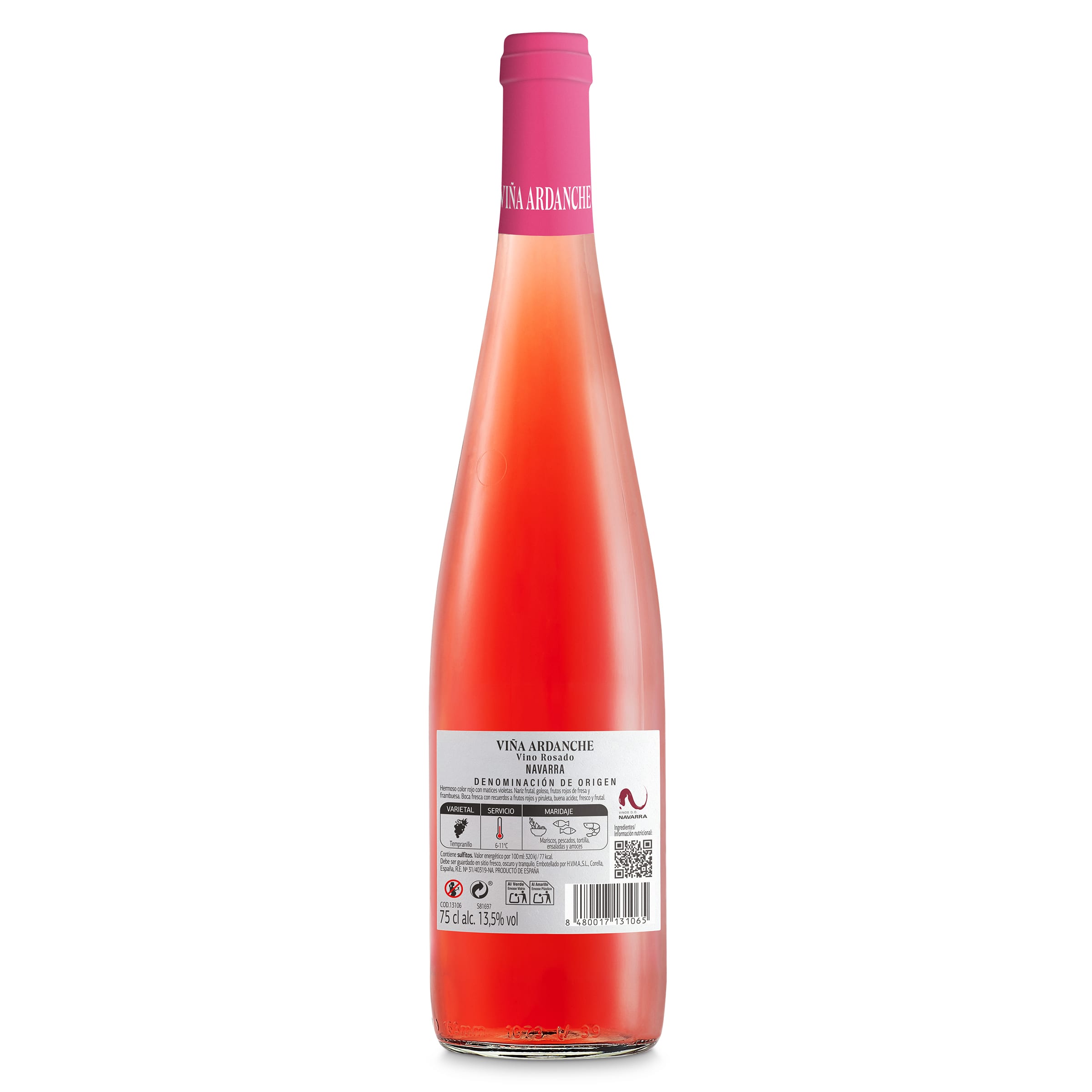 Vino rosado D.O. Navarra Viña Ardanche 75 cl
