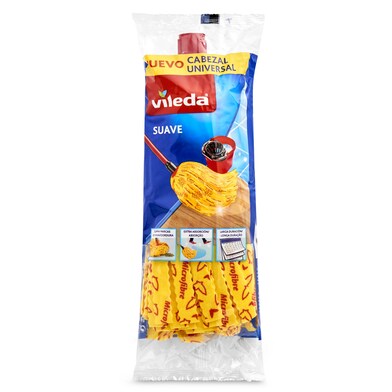 Fregona supersuave amarilla Vileda bolsa 1 unidad-0 Fregona supersuave amarilla Vileda bolsa 1 unidad-0