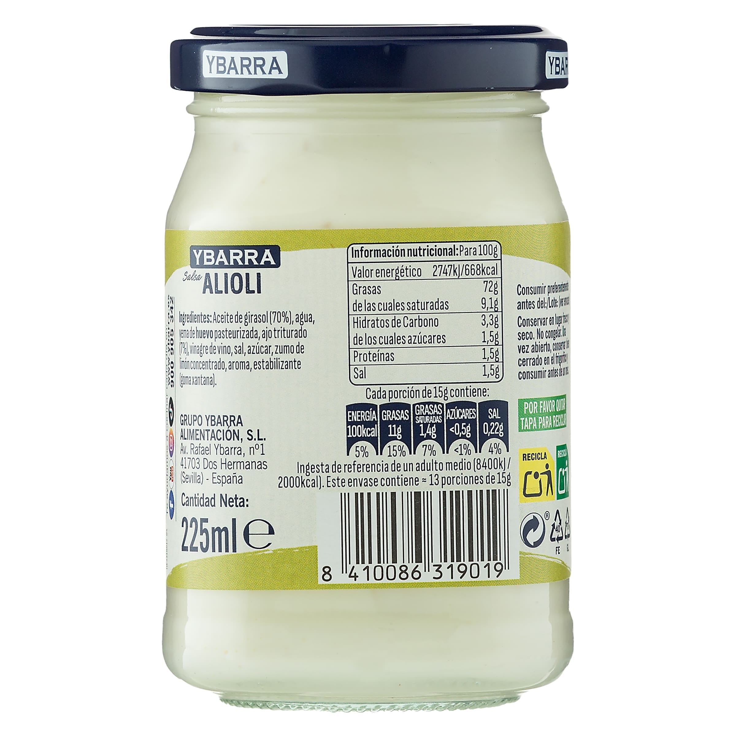 Alioli Ybarra 225 ml