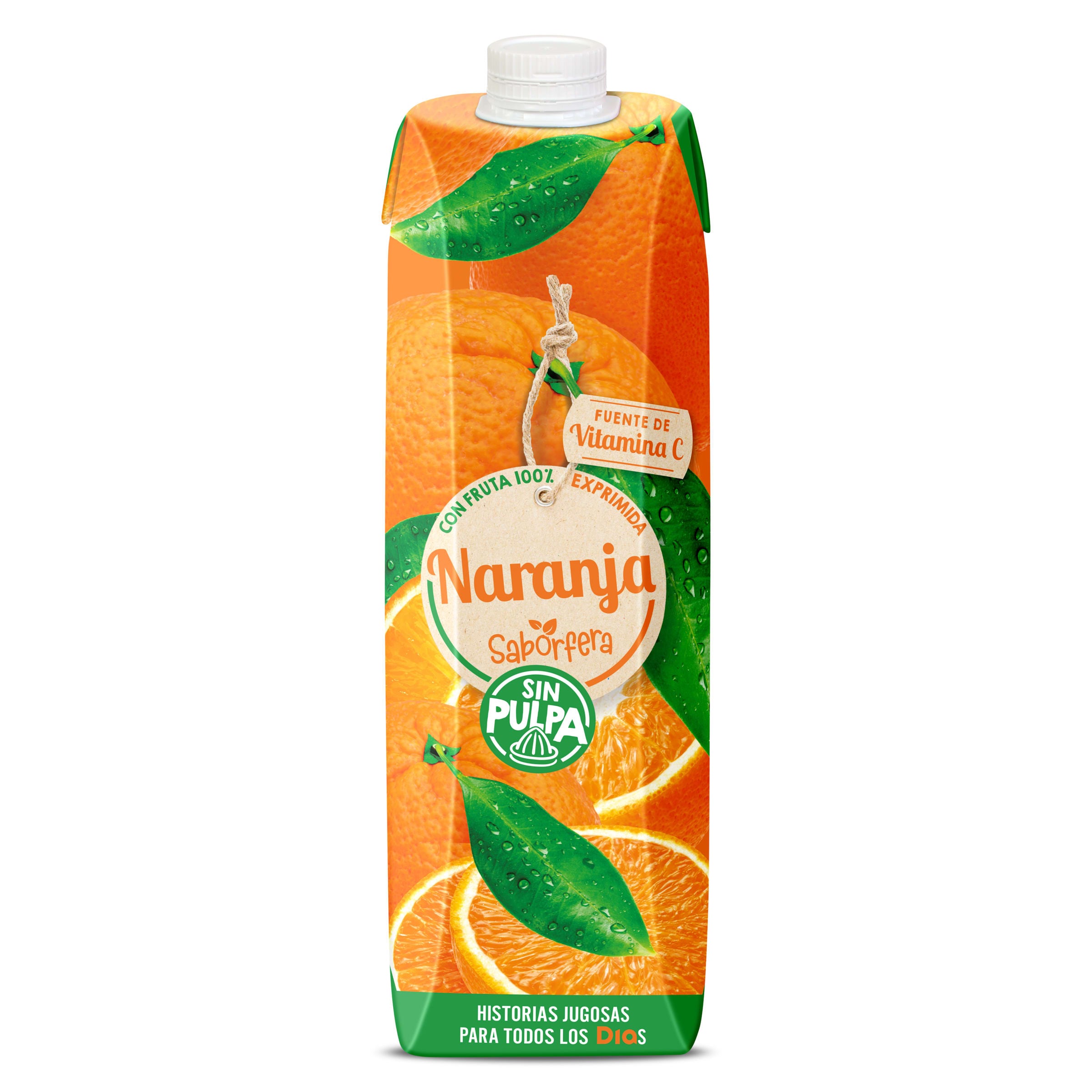 Zumo de naranja sin pulpa Dia Saborfera 1 L