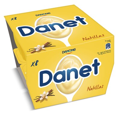 Natillas de vainilla Danet pack 8 x 120 g-0 Natillas de vainilla Danet pack 8 x 120 g-0