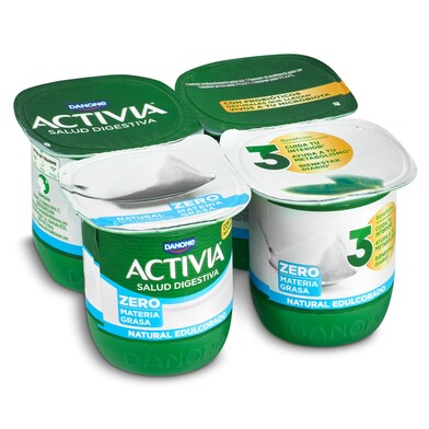 Bífidus natural desnatado edulcorado Activia pack 4 x 120 g-0