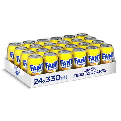 Refresco de limón zero azúcares Fanta pack 24 x 33 cl-0