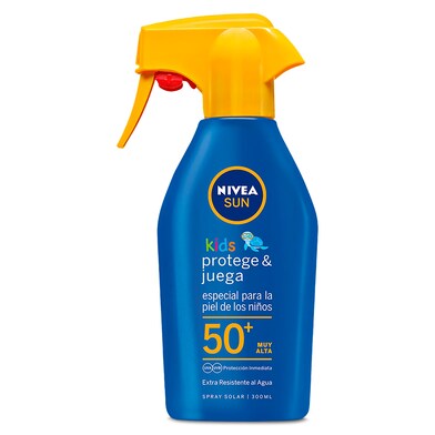 Spray solar protege y juega sfp 50+ Nivea bote 300 ml-0