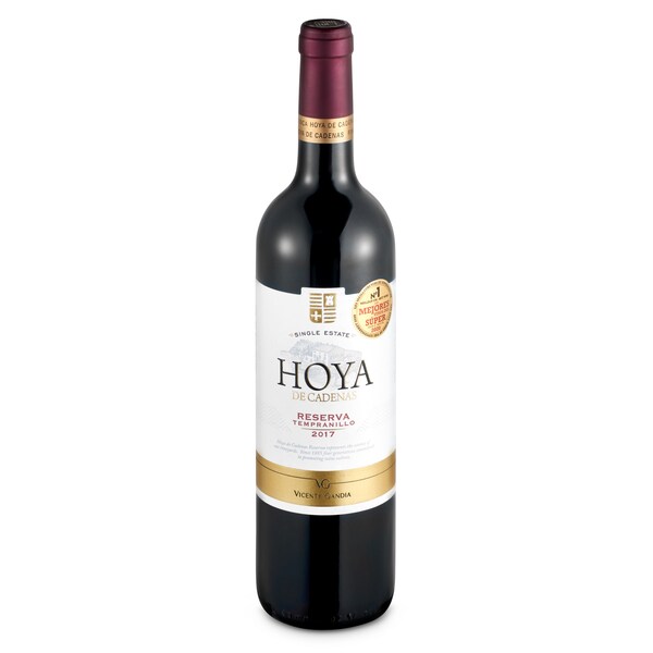 Vino Tinto Reserva D.O. Utiel Requena Hoya De Cardenas Botella 75 Cl.