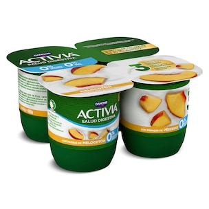 bifidus desnatado con melocoton pack 4 x 120 g