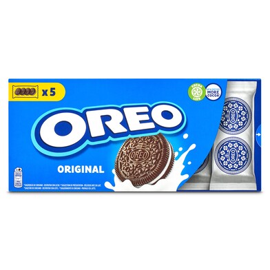 Galletas de cacao rellenas de crema Oreo caja 220 g-1