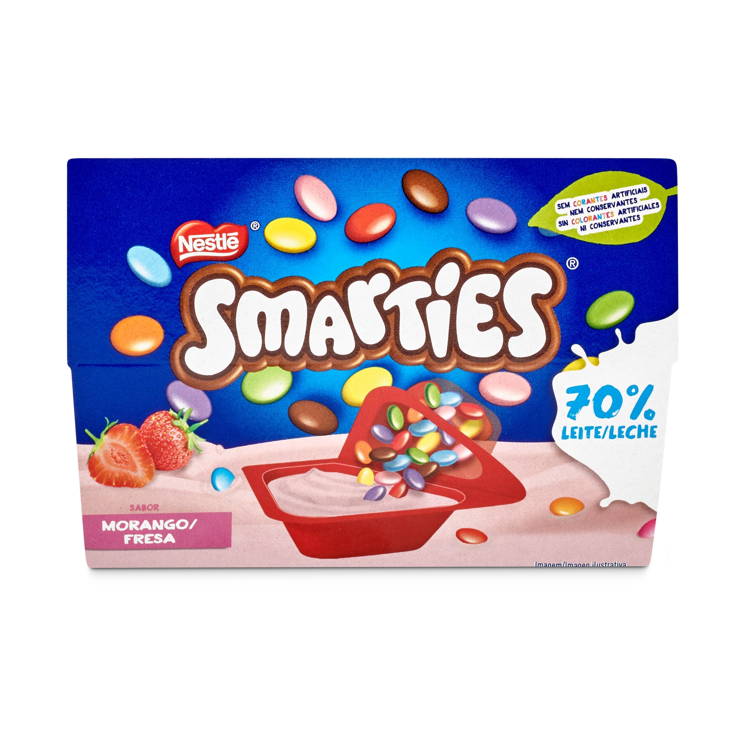 Yogur con Smarties Nestlé 2 x 128 g