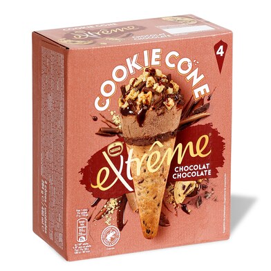 Helado cono cookie sabor chocolate Extreme caja 284 g-0 Helado cono cookie sabor chocolate Extreme caja 284 g-0