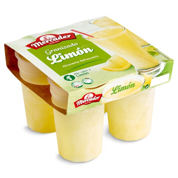 Granizado De Limón Mercader Vaso 4 X 190 Gr.