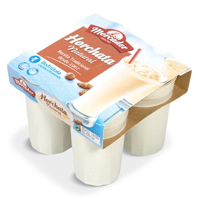 Granizado de horchata natural Mercader vaso 4 x 190 g-0 Granizado de horchata natural Mercader vaso 4 x 190 g-0
