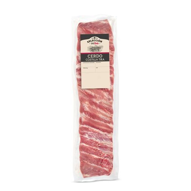 Tira de costilla de cerdo envasada al vacío SELECCION DE DIA BOLSA 1200g-1 Tira de costilla de cerdo envasada al vacío SELECCION DE DIA BOLSA 1200g-1