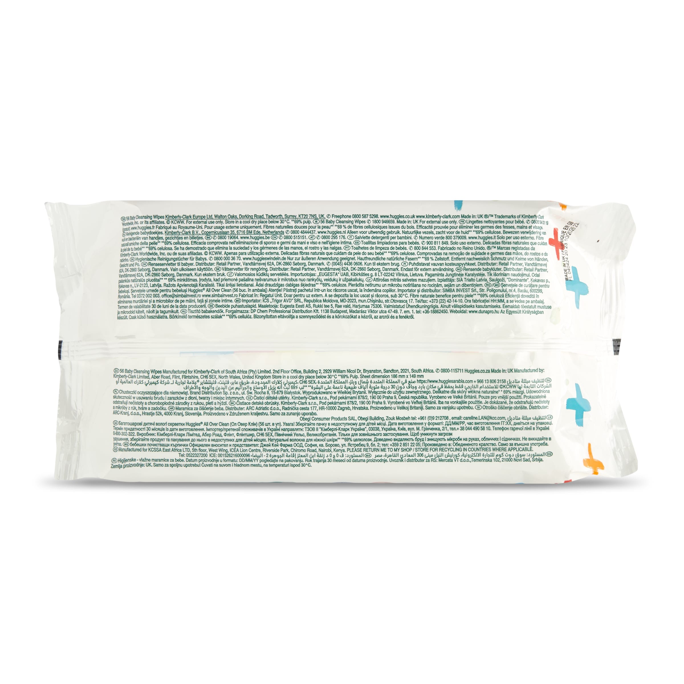 Toallitas para bebés de fibra natural Huggies All Over Clean 56 unidades