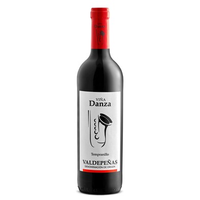 Vino tinto tempranillo D.O. Valdepeñas Señorío de Ondas botella 75 cl-0