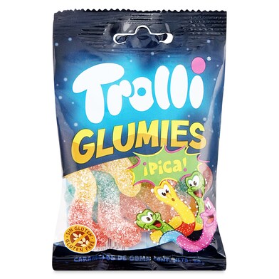 Golosinas gusanos ácidos glumies Trolli bolsa 50 g-0