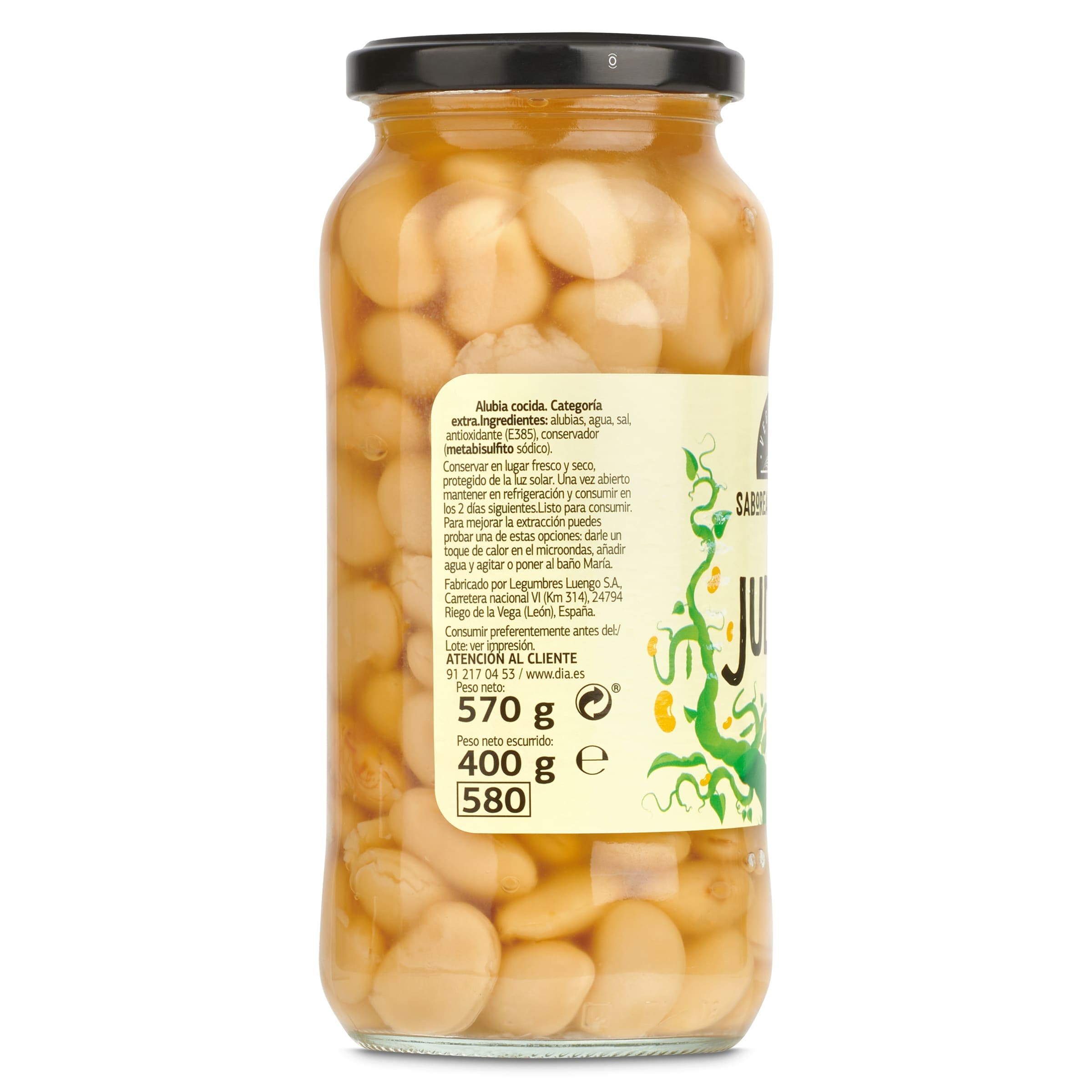 Judiones cocidos Dia Vegecampo 400 g