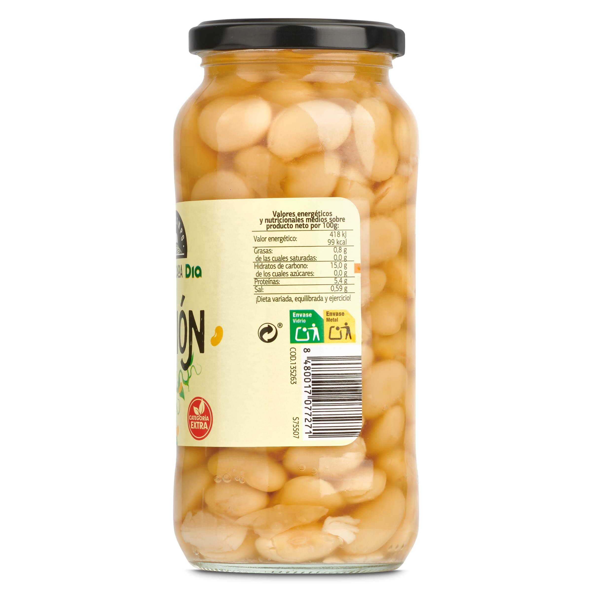 Judiones cocidos Dia Vegecampo 400 g
