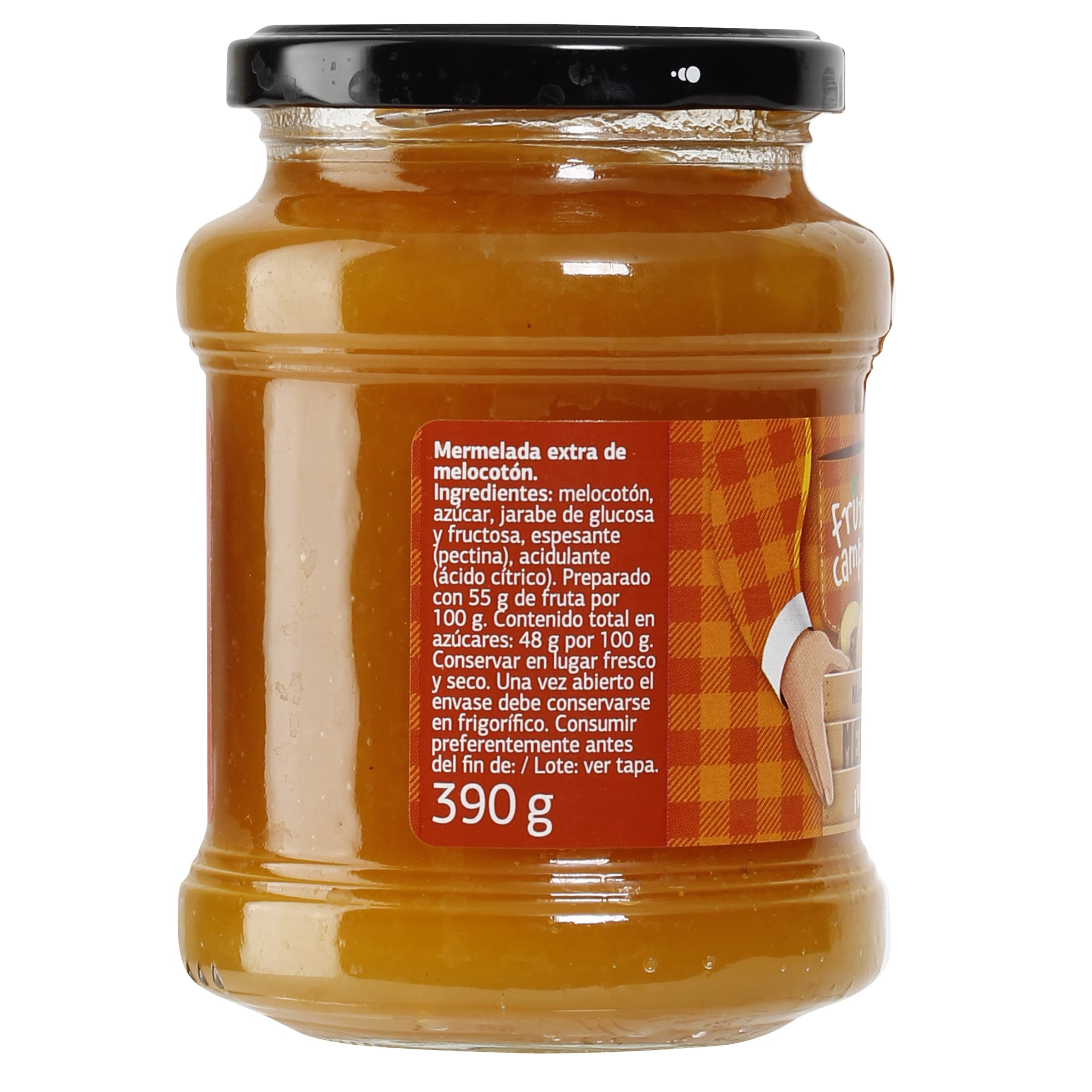 Mermelada de melocotón extra Dia Fruticampo 390 g