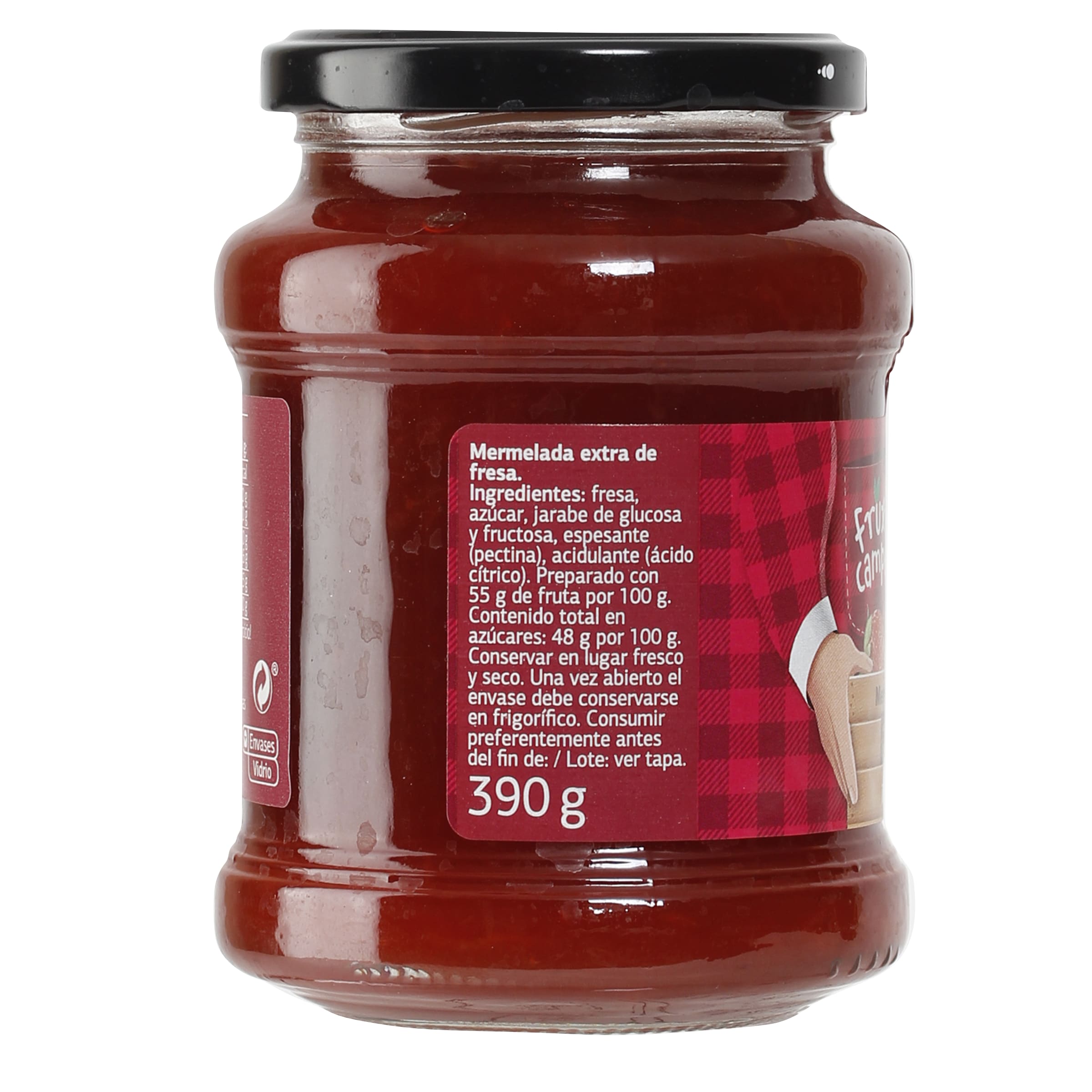 Mermelada de fresa extra Dia Fruticampo 390 g