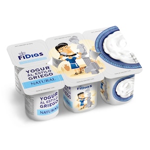 yogur griego natural pack 6 x 125 g