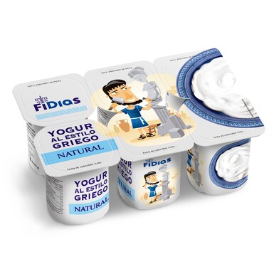 Yogur griego natural Fidias de Dia pack 6 x 125 g-0 Yogur griego natural Fidias de Dia pack 6 x 125 g-0