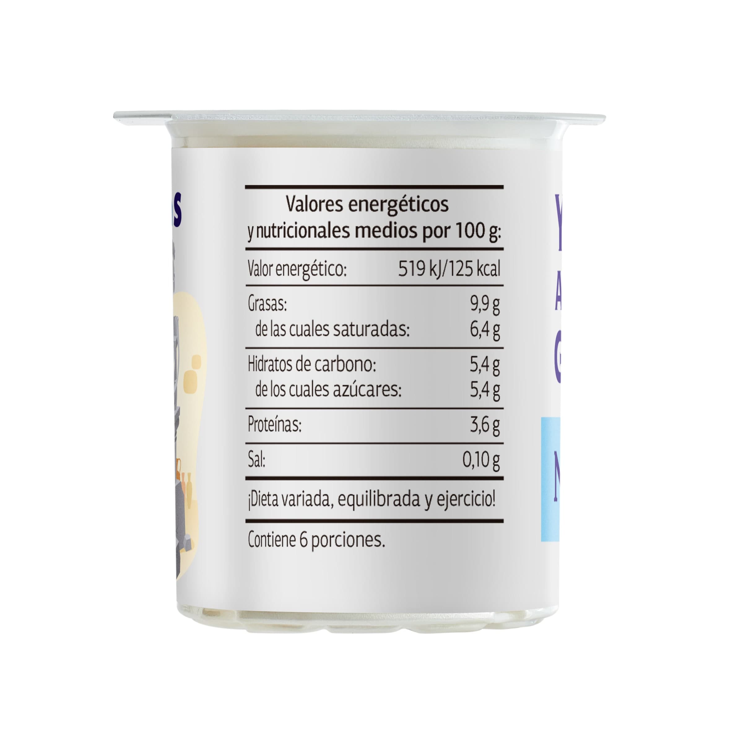 Yogur griego natural Dia Fidias 6 x 125 g