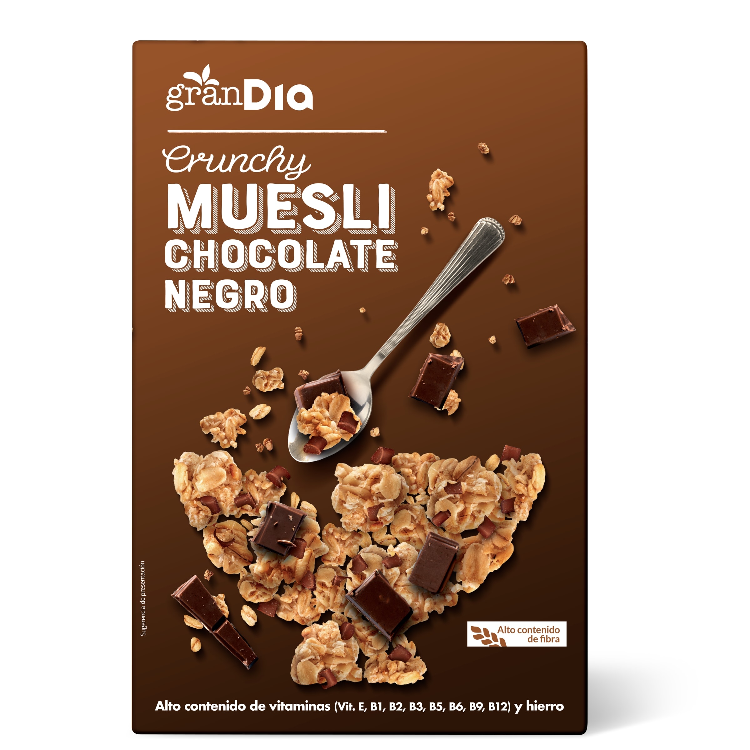 Muesli crujiente con chocolate Gran Dia 500 g