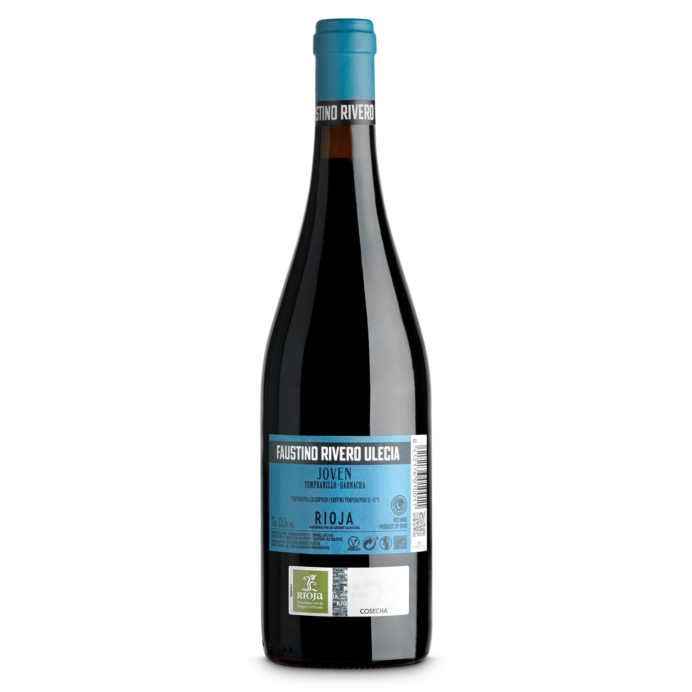 Vino tinto joven D.O. Rioja Faustino Rivero 75 cl