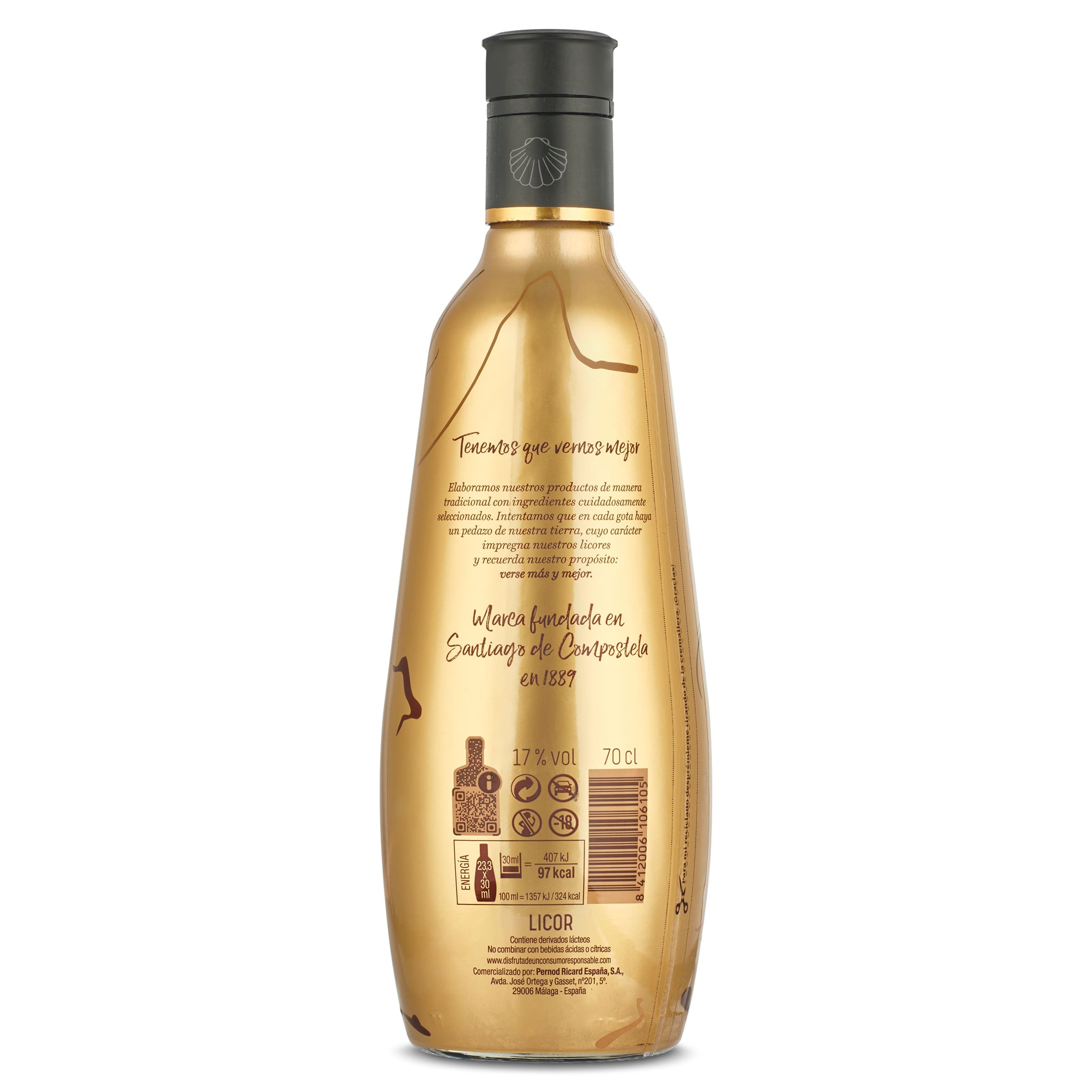 Crema de orujo Ruavieja 70 cl