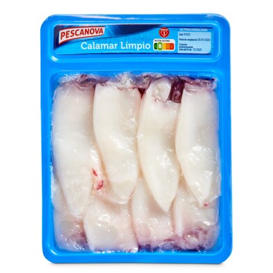 Calamar limpio Pescanova bandeja 400 g-0 Calamar limpio Pescanova bandeja 400 g-0