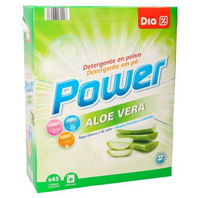 Detergente máquina polvo aloe vera Dia caja 45 lavados-0