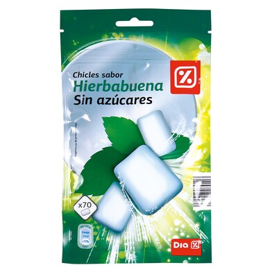Chicle sabor hierbabuena Dia bolsa 98 g-0 Chicle sabor hierbabuena Dia bolsa 98 g-0