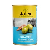Aceitunas rellenas de anchoa suave Jolca lata 130 g