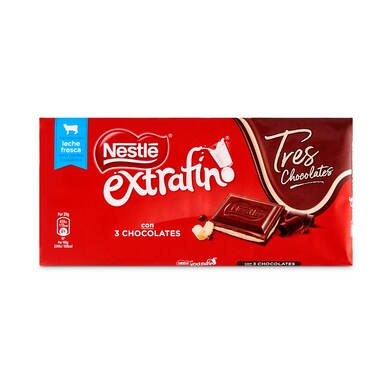 Chocolate negro, chocolate blanco y chocolate con leche Nestlé 120 g-0