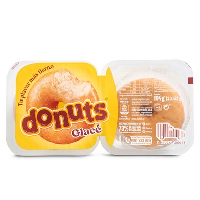 Berlinas glacé Donuts bandeja 2 unidades 104 g-0 Berlinas glacé Donuts bandeja 2 unidades 104 g-0